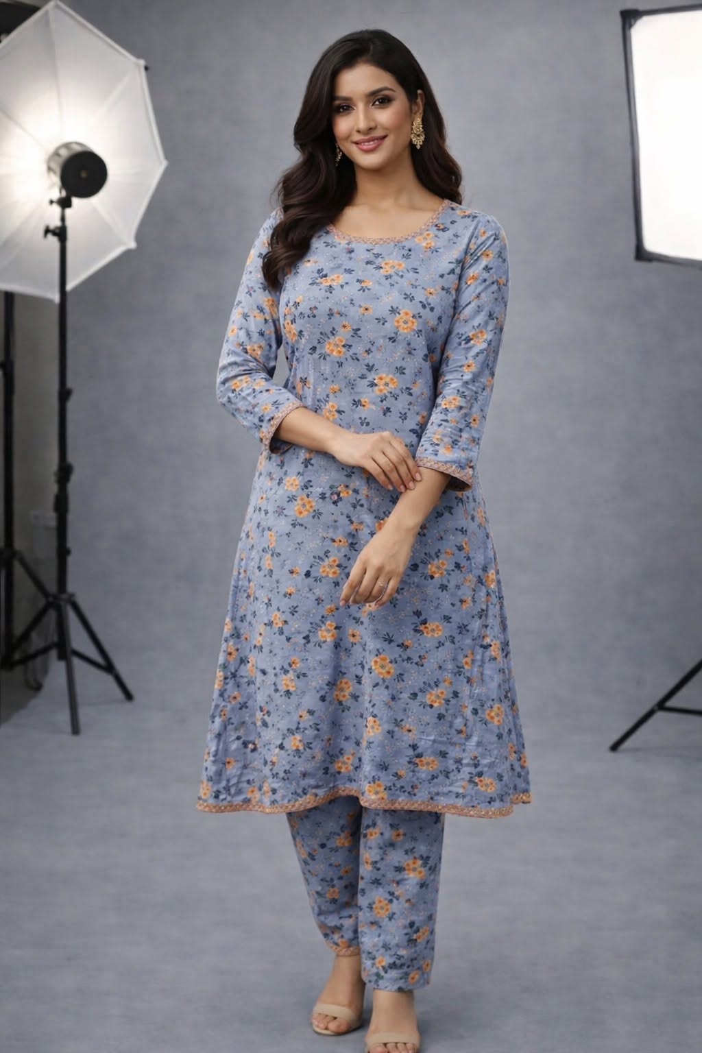 Floral Frock with Matching Trouser
