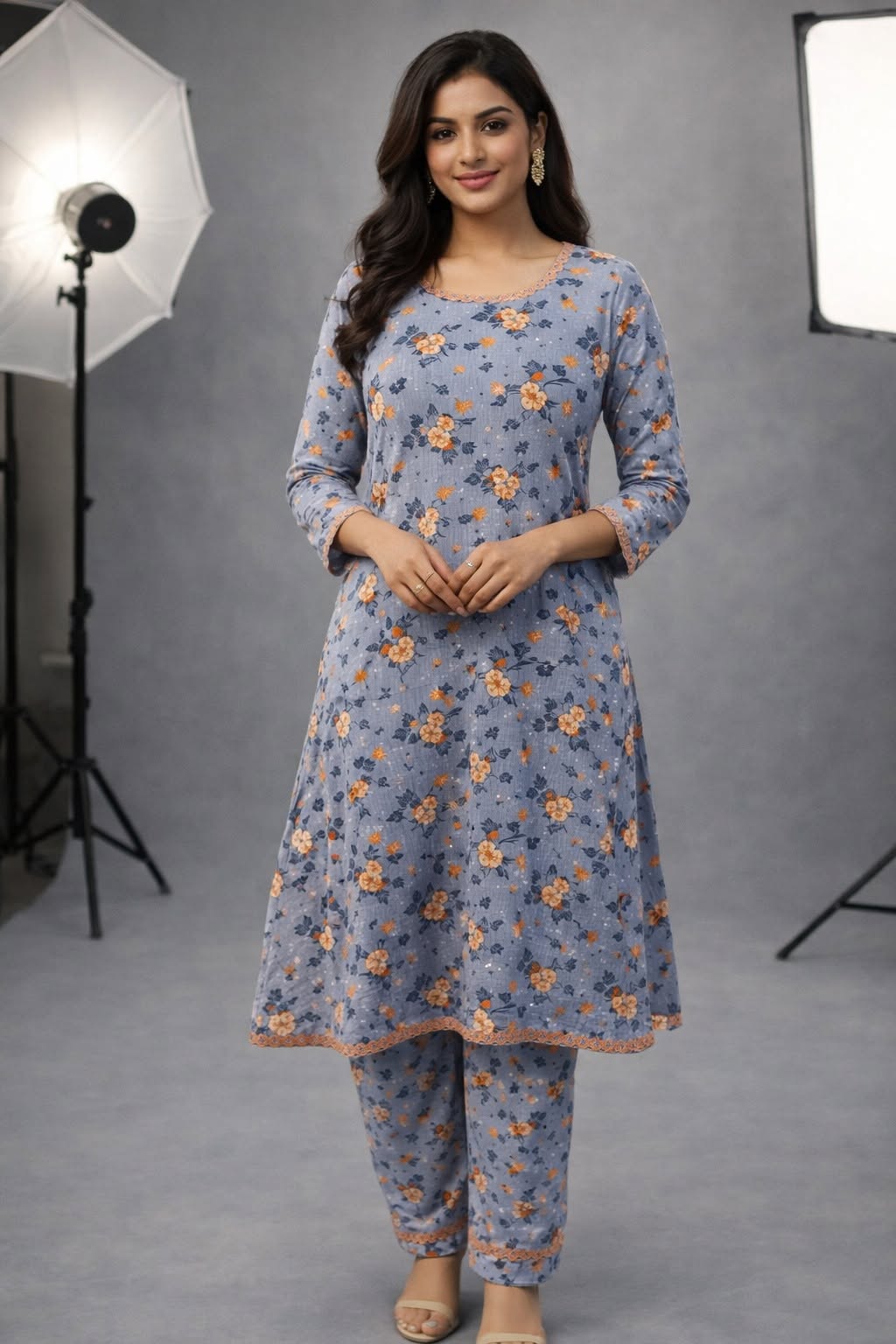 Floral Frock with Matching Trouser
