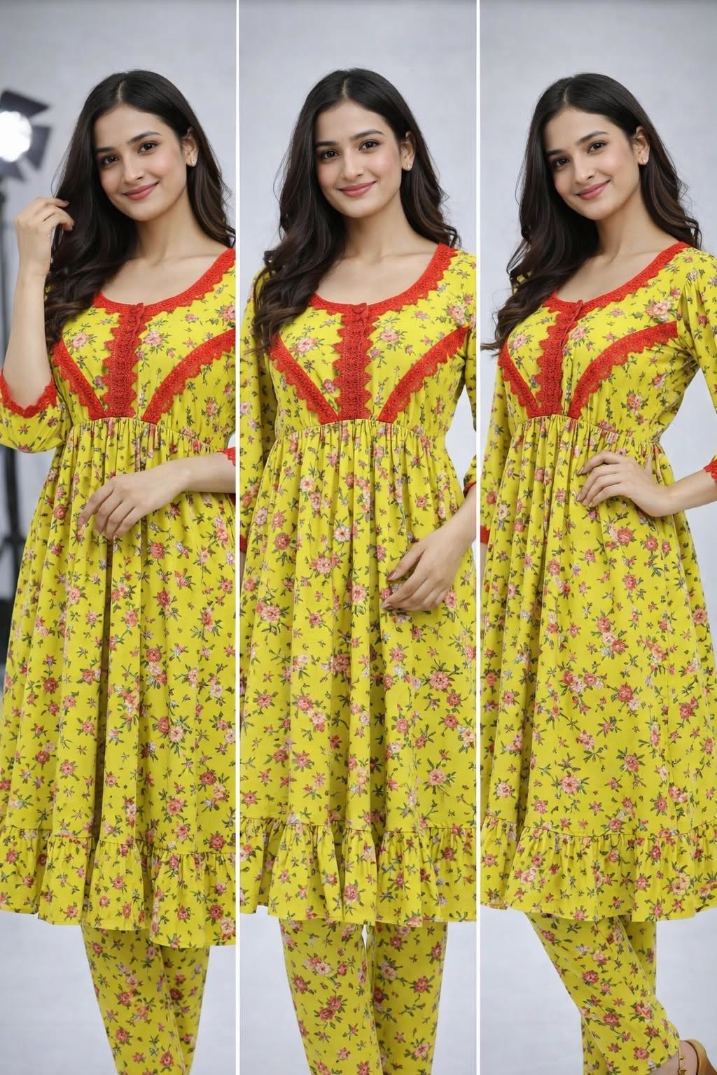 Printed Kurti with Matching Trouser