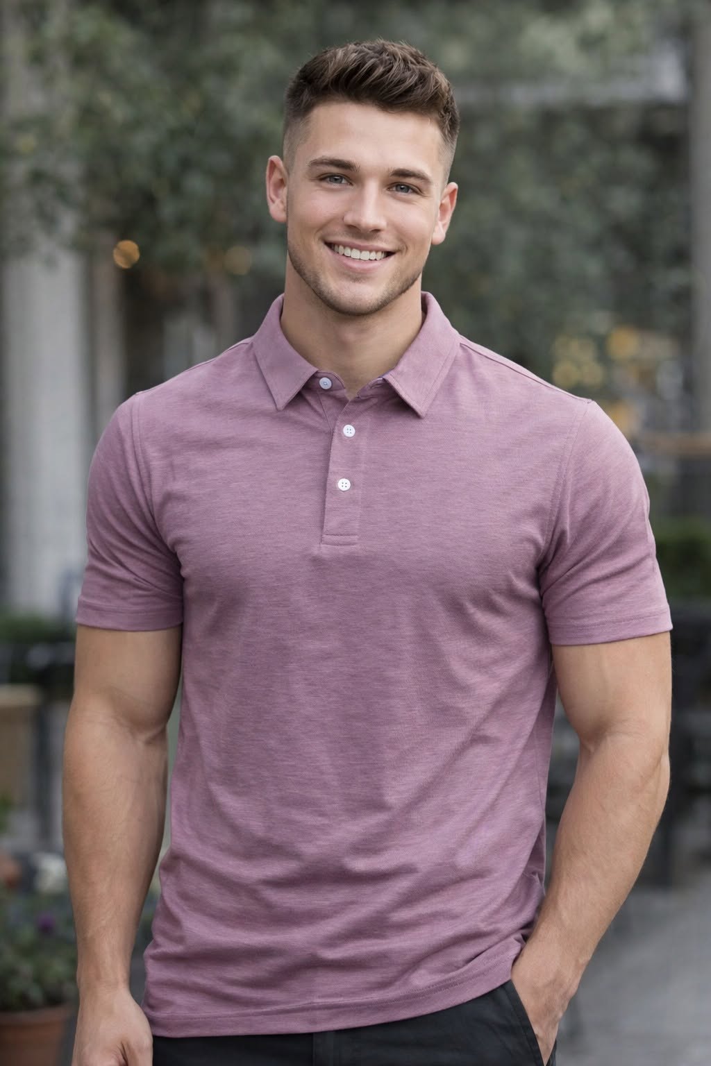 Men’s Summer Polo T-Shirt – Premium Cotton Blend Short Sleeve Casual Shirt