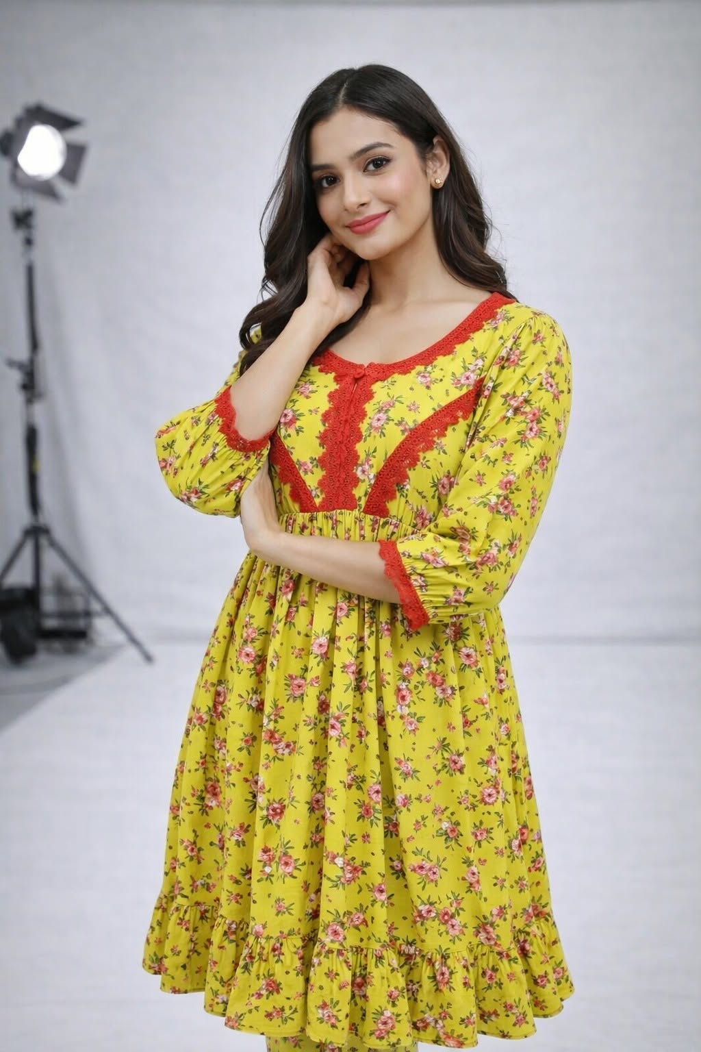 Printed Kurti with Matching Trouser