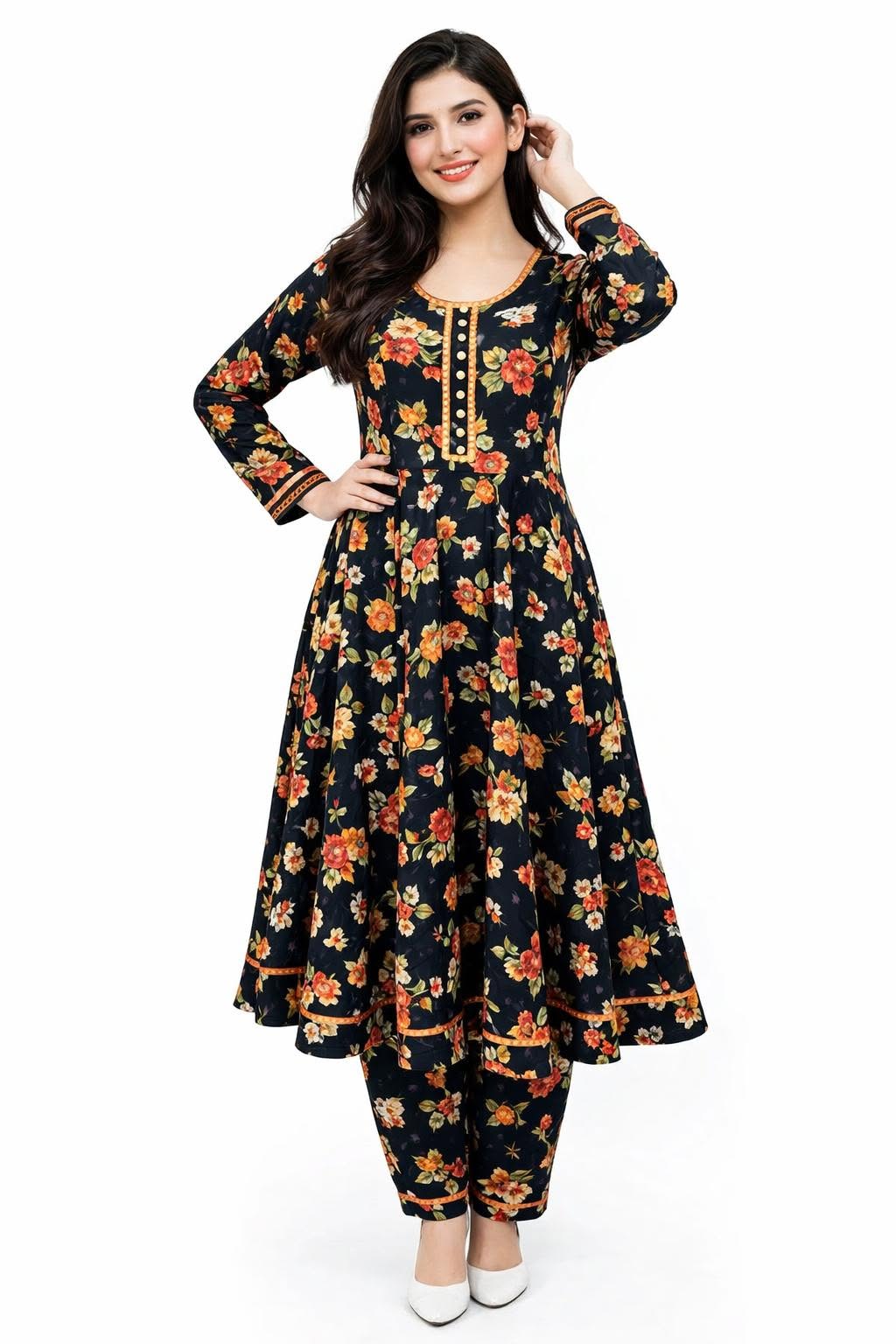 Floral Frock with Matching Trouser