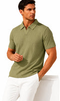 Men's Ribbed Polo T-Shirt