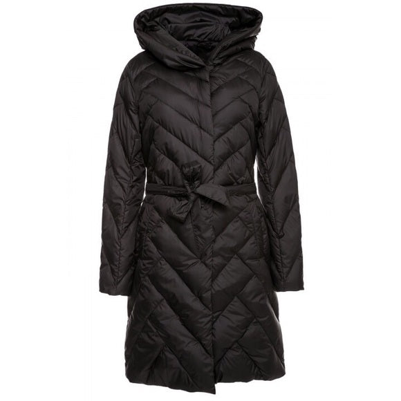 Long quilted puffer jacket