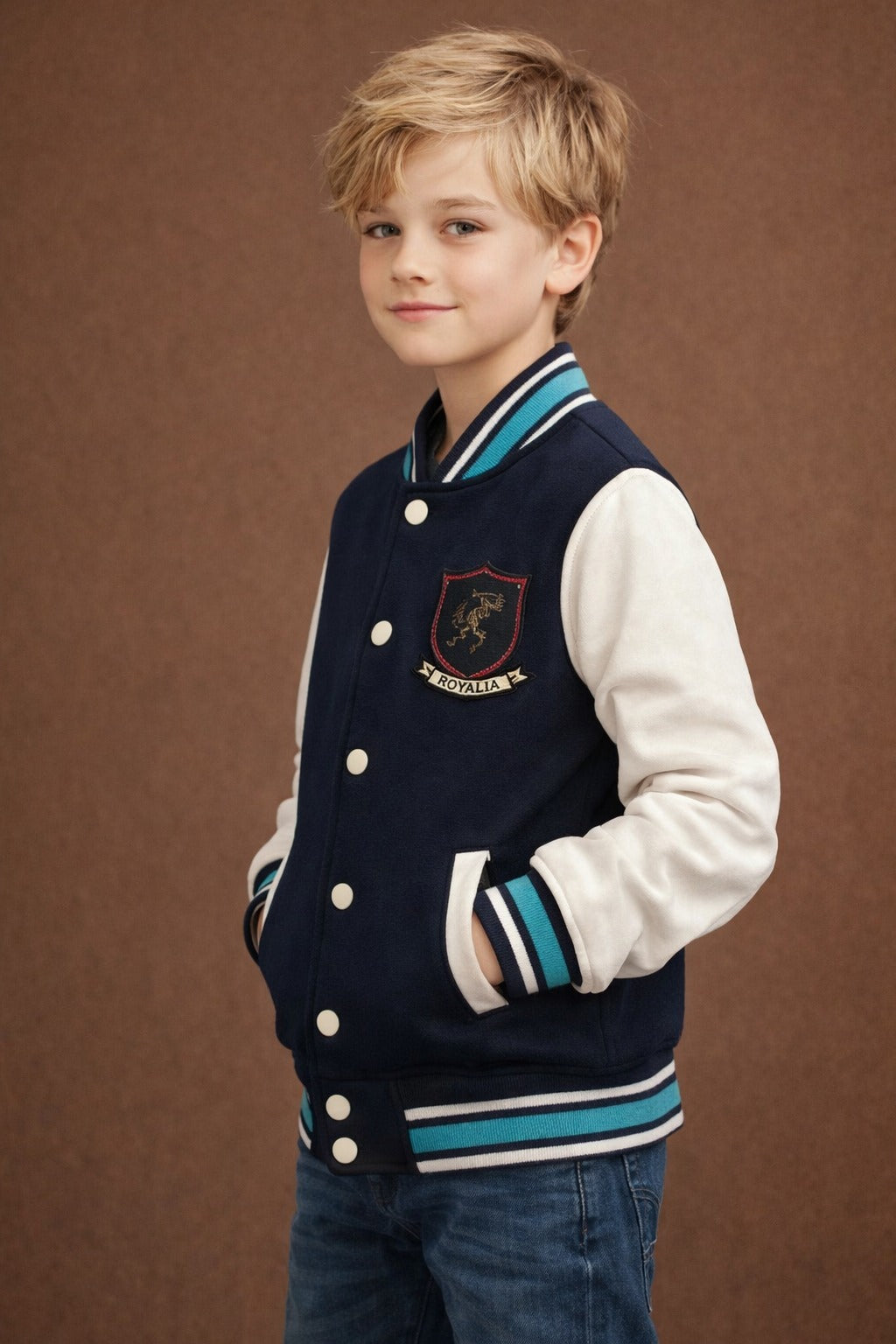 COZY KIDS' VARSITY JACKET - AT A STEAL!